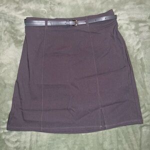 No Boundaries Gray Skirt With Belt ✨